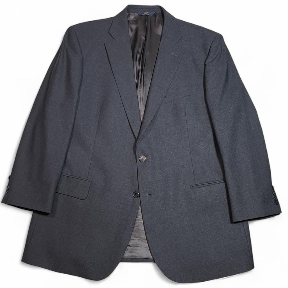 Brooks Brothers Stretch Charcoal Grey Wool Blazer Sport Coat Men’s Size 46R EUC